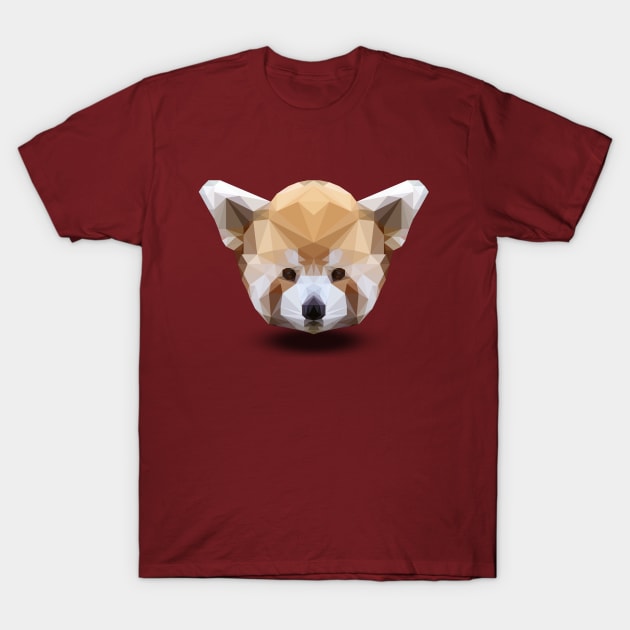 LowPoly Red Panda T-Shirt by lowpolyshirts